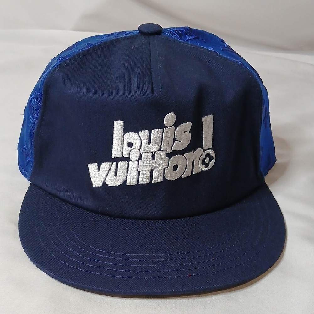 Louis Vuitton Navy and Royal Blue Hat